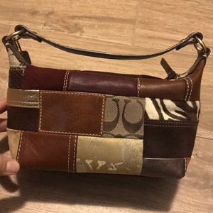 COACH Holiday Patchwork purse, small